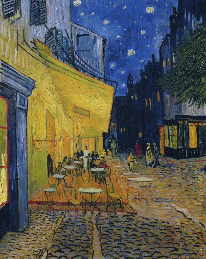   260-Vincent van Gogh-terrazza del caffè, Place du Forum, Arles, 1888 - Rijksmuseum Kroller-Muller, Otterlo